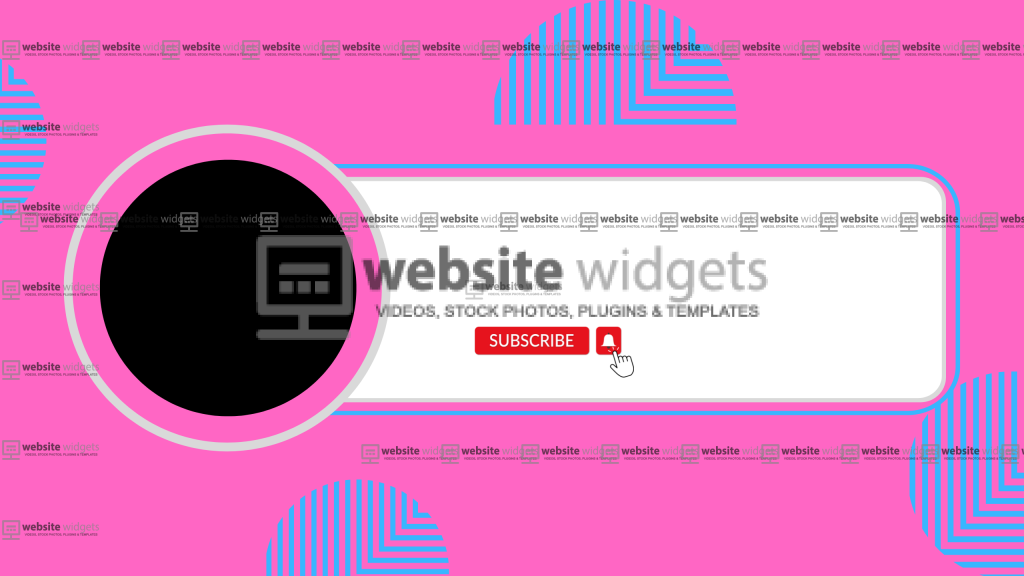 Pink & White YouTube Channel Art