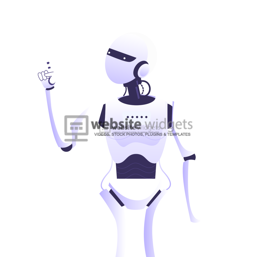 3D White Android Render