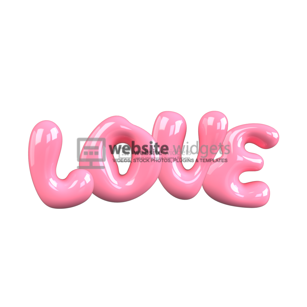 3D Render of Love