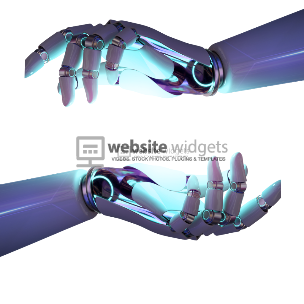 Two Robot Hand Holding an Object