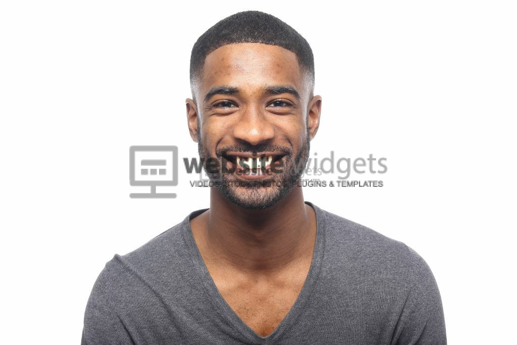 Headshot Young African American Man