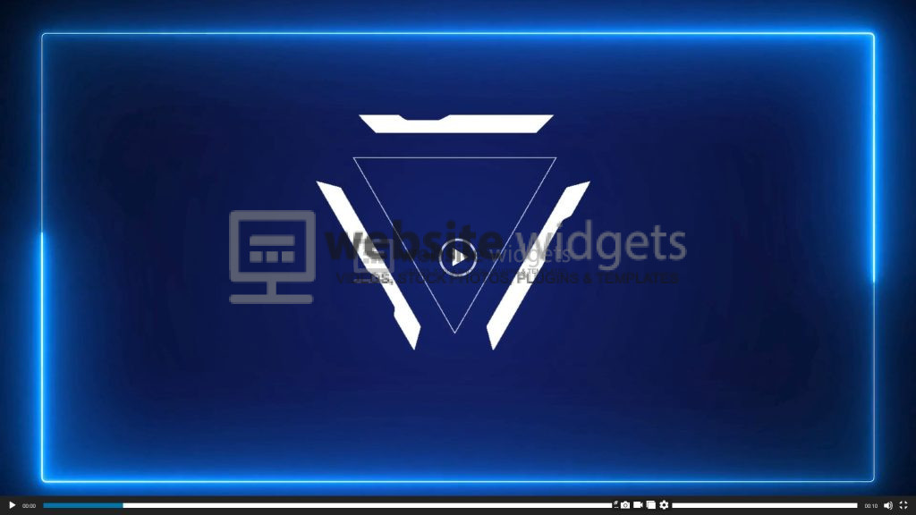 Blue Video Cover for YouTube Channel with Gravatar Photo Added